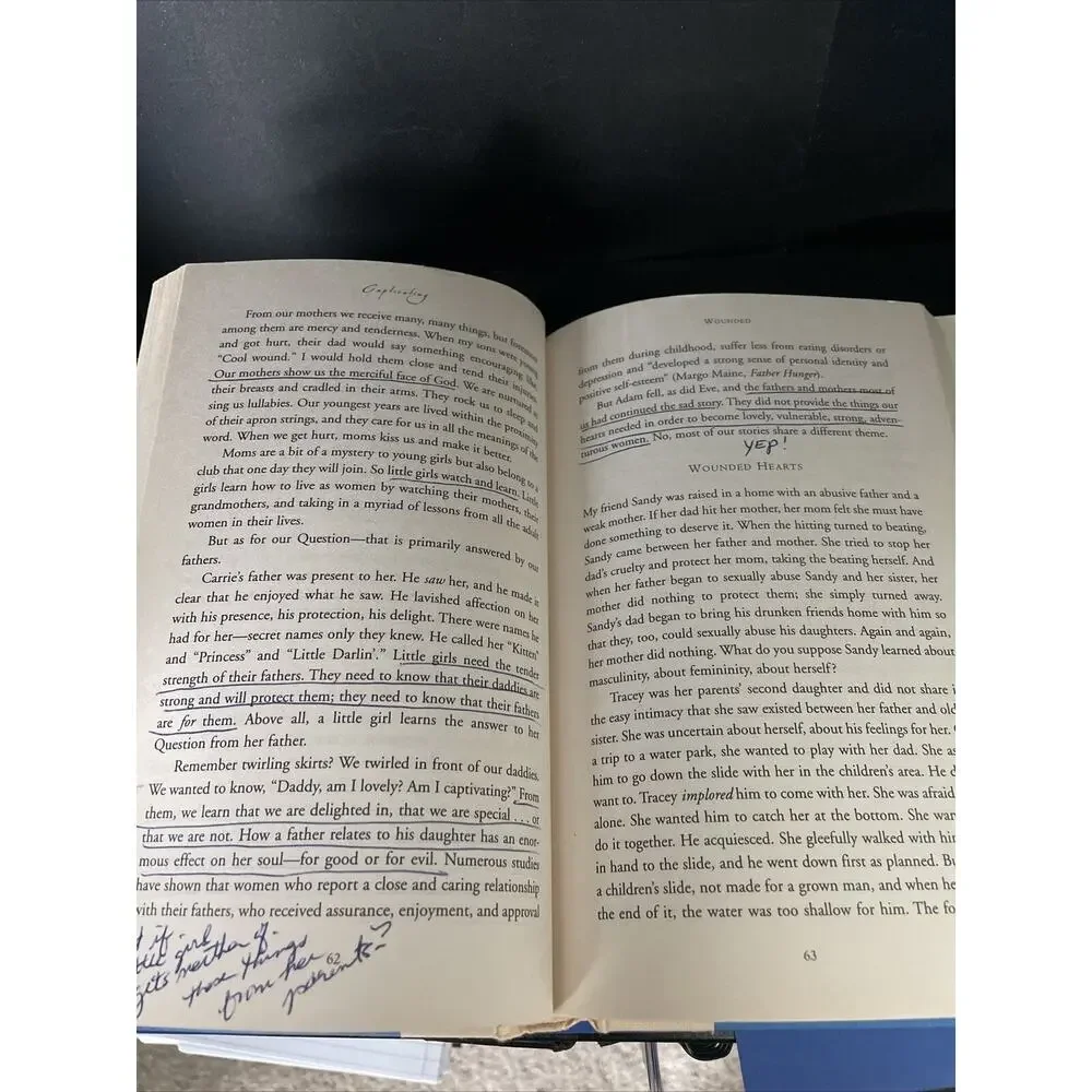 Book writings margins